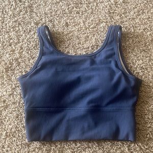 Seamless Blue Sports Bra